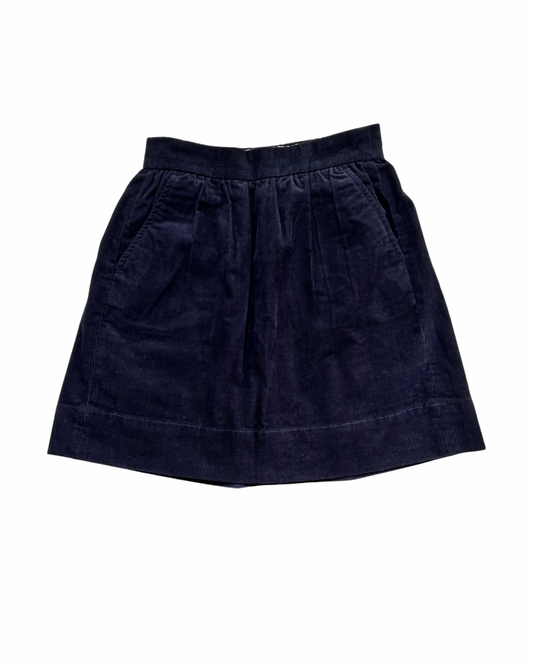 Youth Girls Size 10 CrewCuts Navy Blue Corduroy Skirt