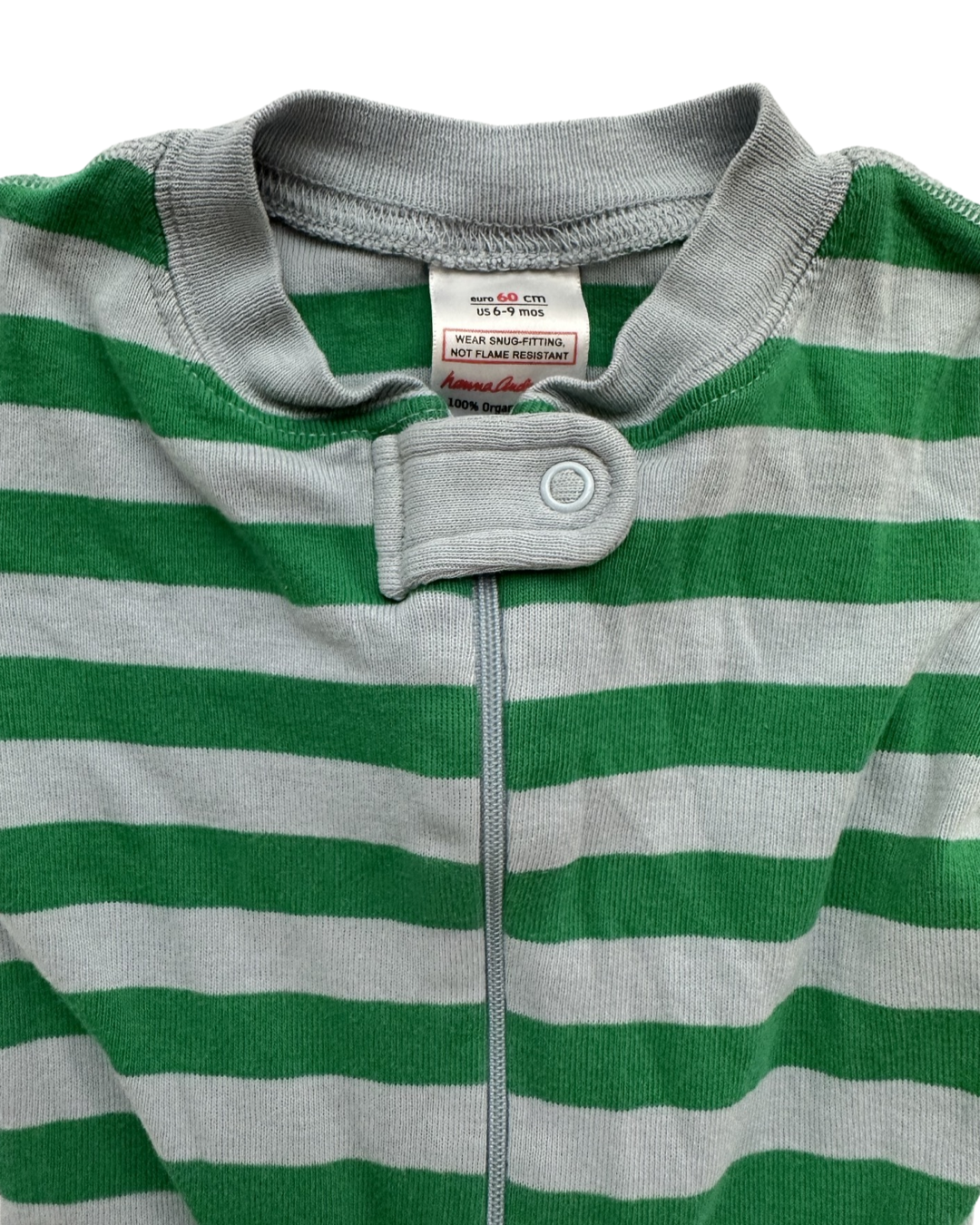 6-9M Baby Boy Hanna Andersson Striped Sleeper PJs