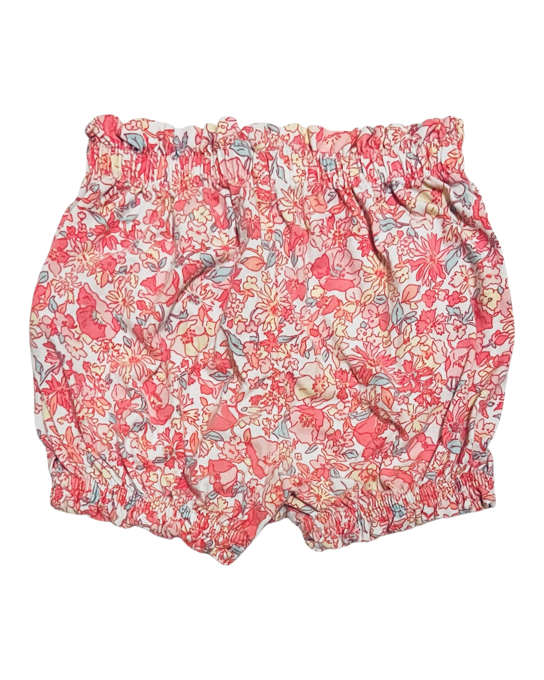 6-12M Baby Girl Pink Baby Gap Floral Bubble Shorts