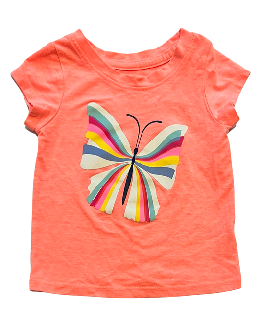 12M Baby Girl Cat & Jack Butterfly T-shirt Top