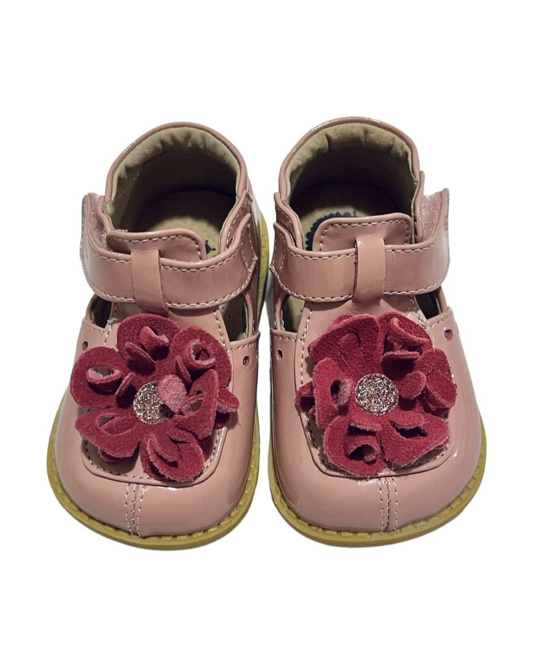 5C Toddler Girl Livie & Luca Pink Bloom T-Strap Shoes