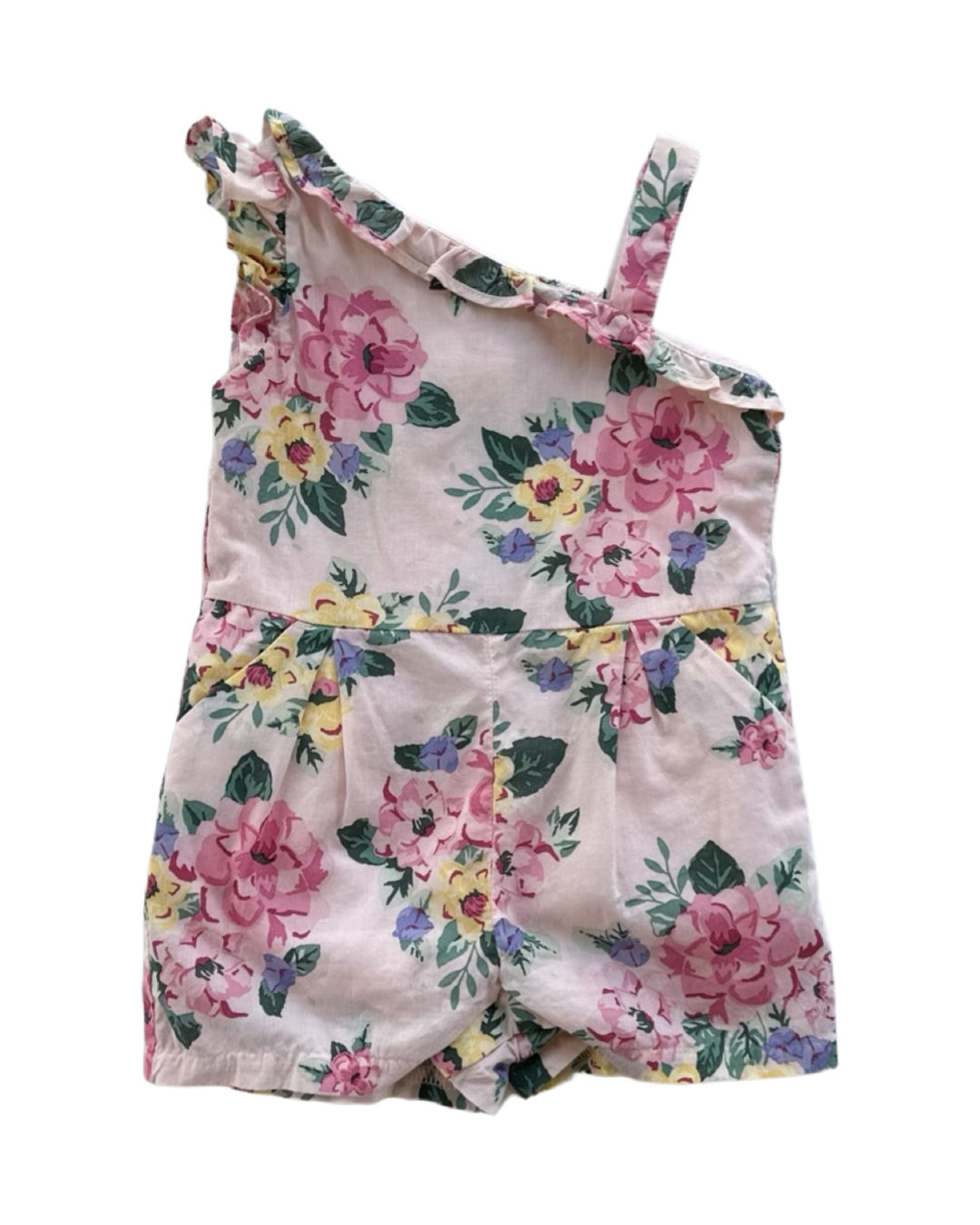 6-12M Baby Girl Janie & Jack Pink Floral Romper