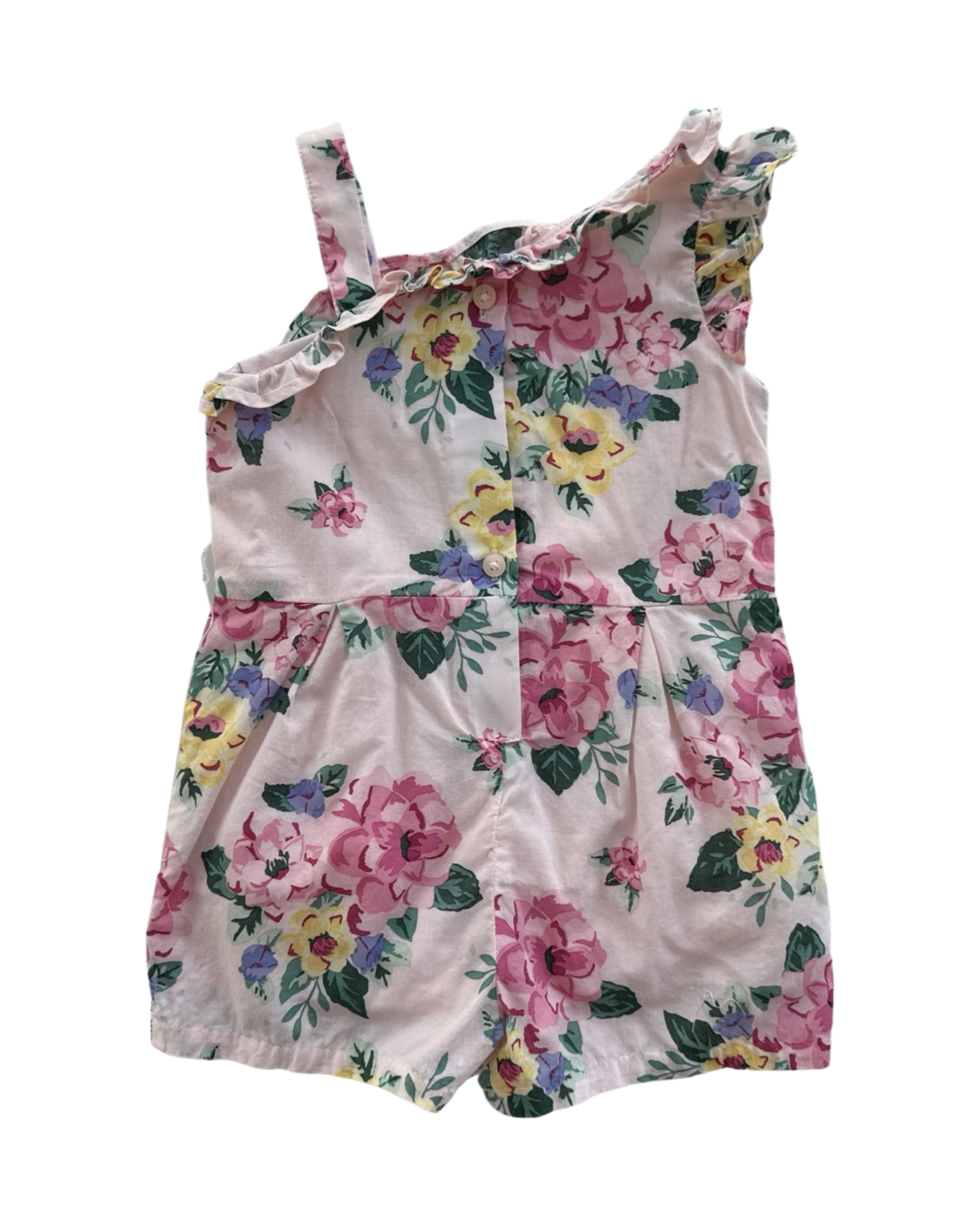 6-12M Baby Girl Janie & Jack Pink Floral Romper