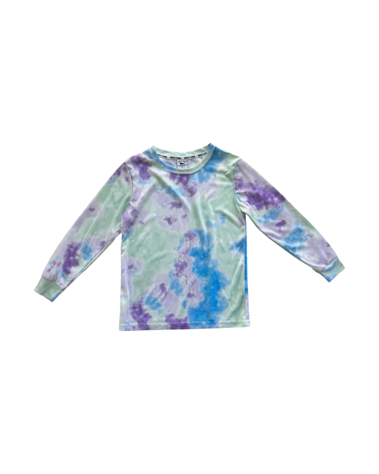 Girls Large Size 10/12 Spicy Tuna Coastal Outfitter Tie- Dye Top