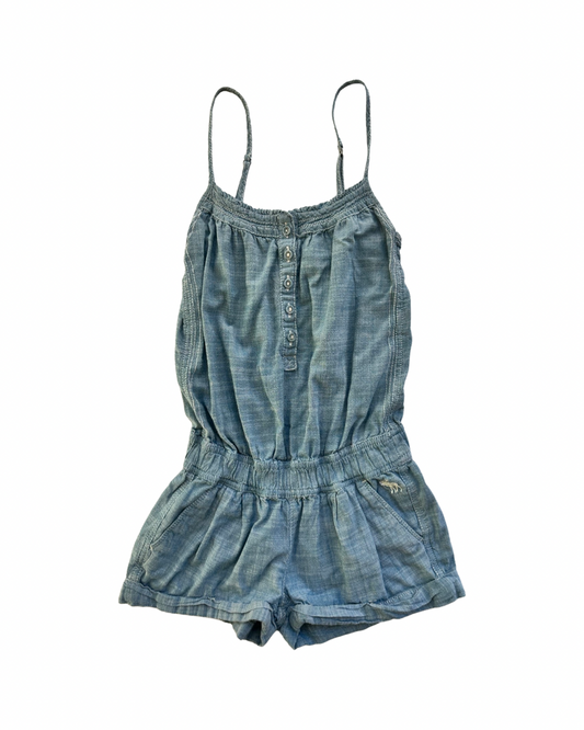 Girls Size 8/10 Medium Abercrombie Kids Chambray Romper