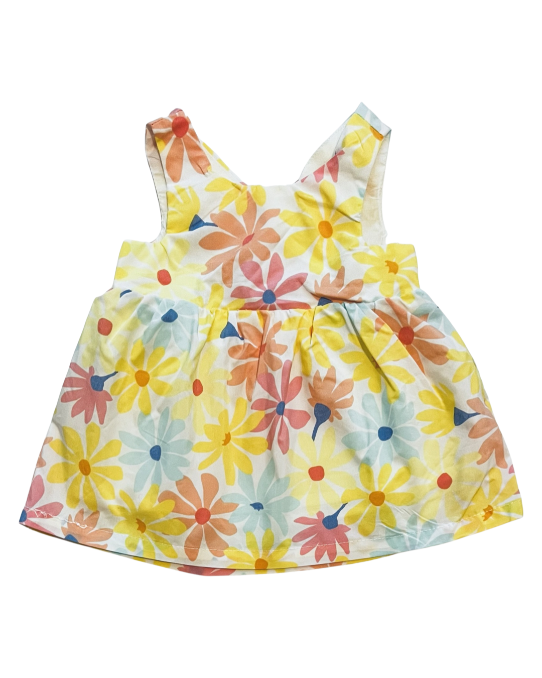 0-3M Baby Girl Yellow Floral Cat & Jack Dress