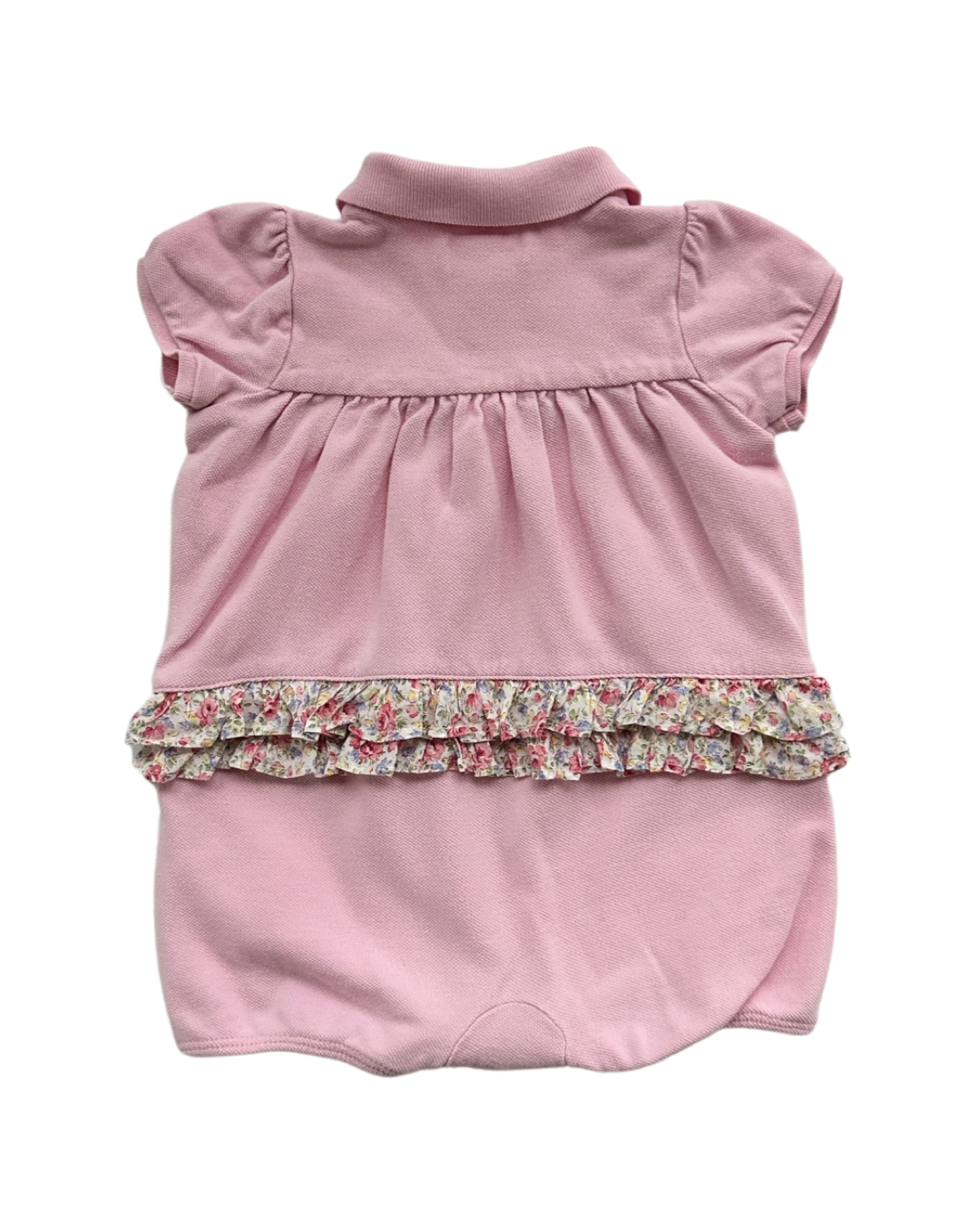 9M Baby Girl Pink Ralph Lauren Ruffle Butt Bubble