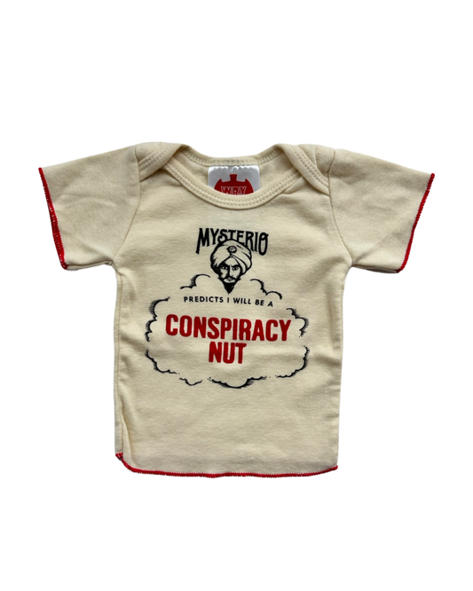 0-3M Baby Boy / Girl Wry Baby Conspiracy Nut Top