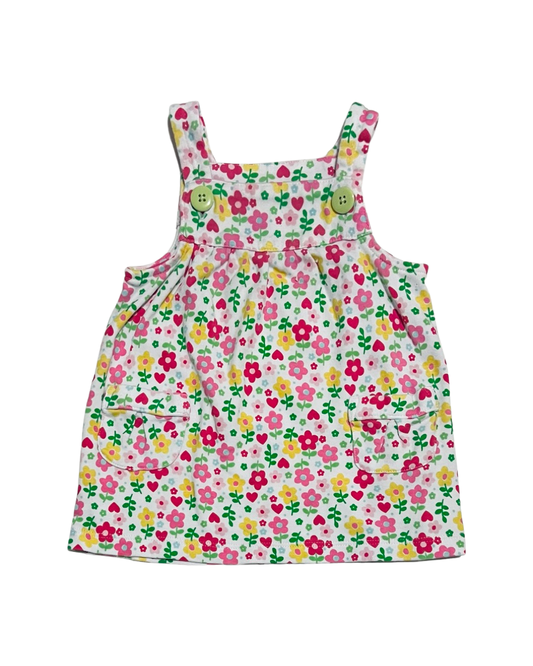 9M Baby Girl Carters Pink & Yellow Floral Jumper Dress