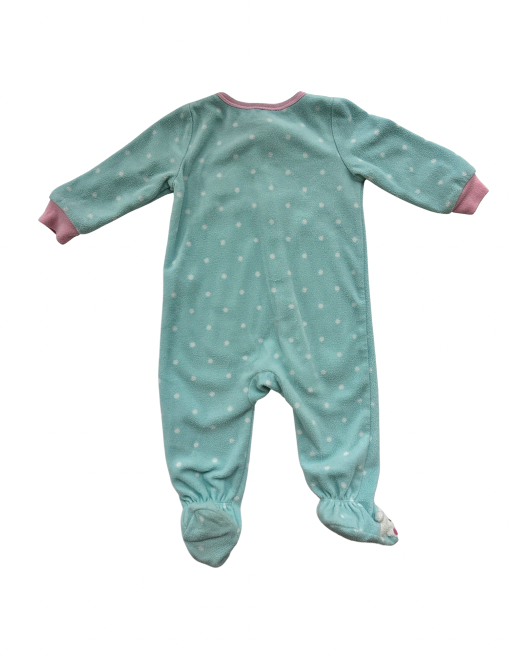 9M Baby Girl Absorba Fleece Llama Sleeper PJs