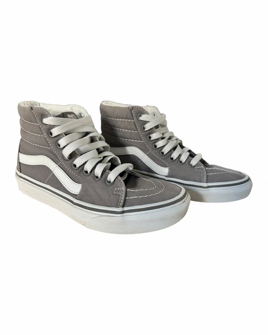 Men’s 4.0/ Women’s 5.5 Vans Frost Gray Hi Top Sk8 Canvas Shoes Sneakers Men Size 4 / Women 5.5