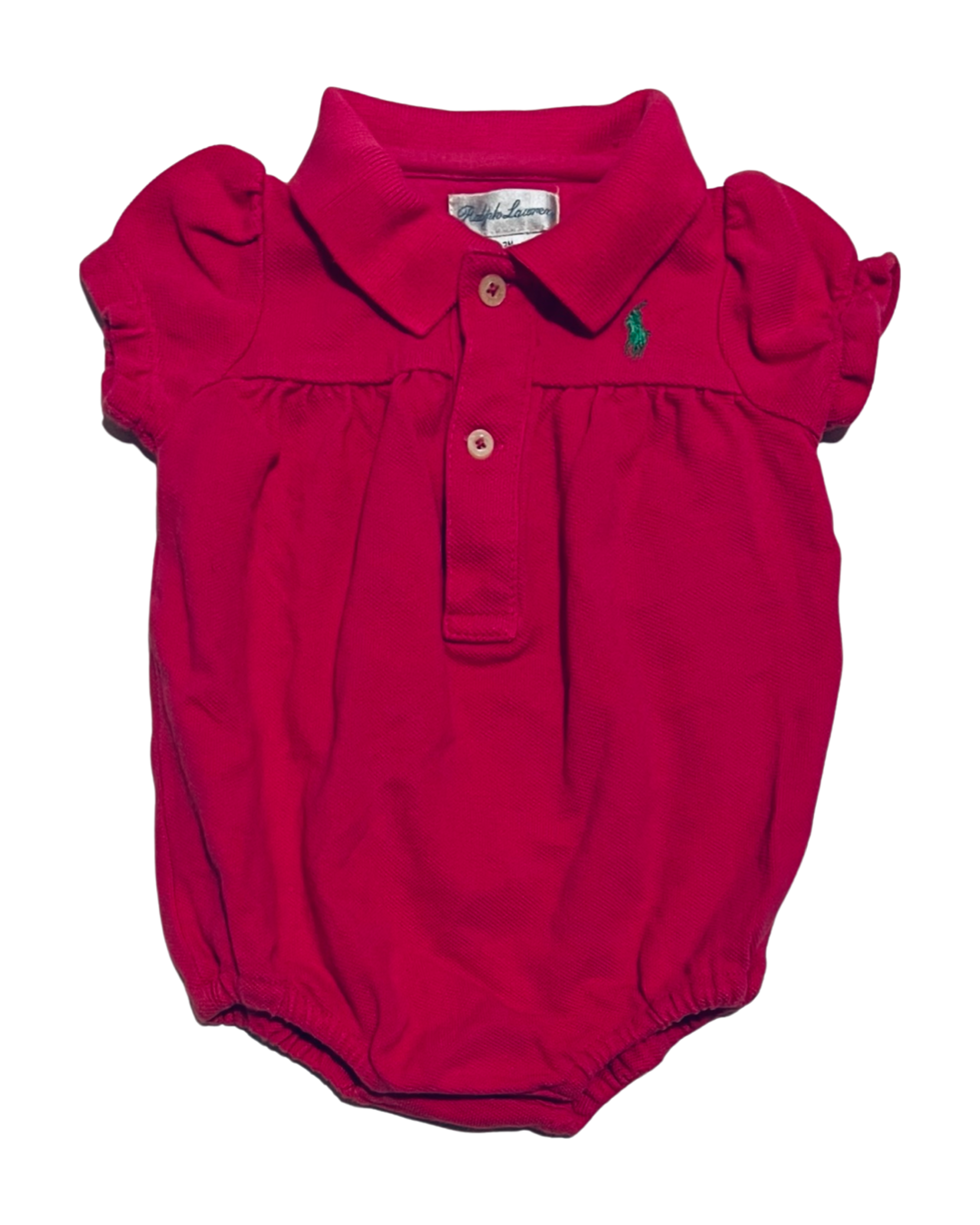 3M Baby Girl Pink Ralph Lauren Polo Bubble