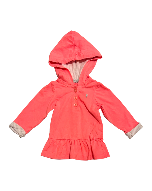 9M Baby Girls Bright Pink Carters Pullover Hoodie Top