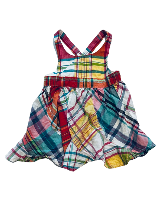 3M Baby Girl Ralph Lauren Plaid Dress