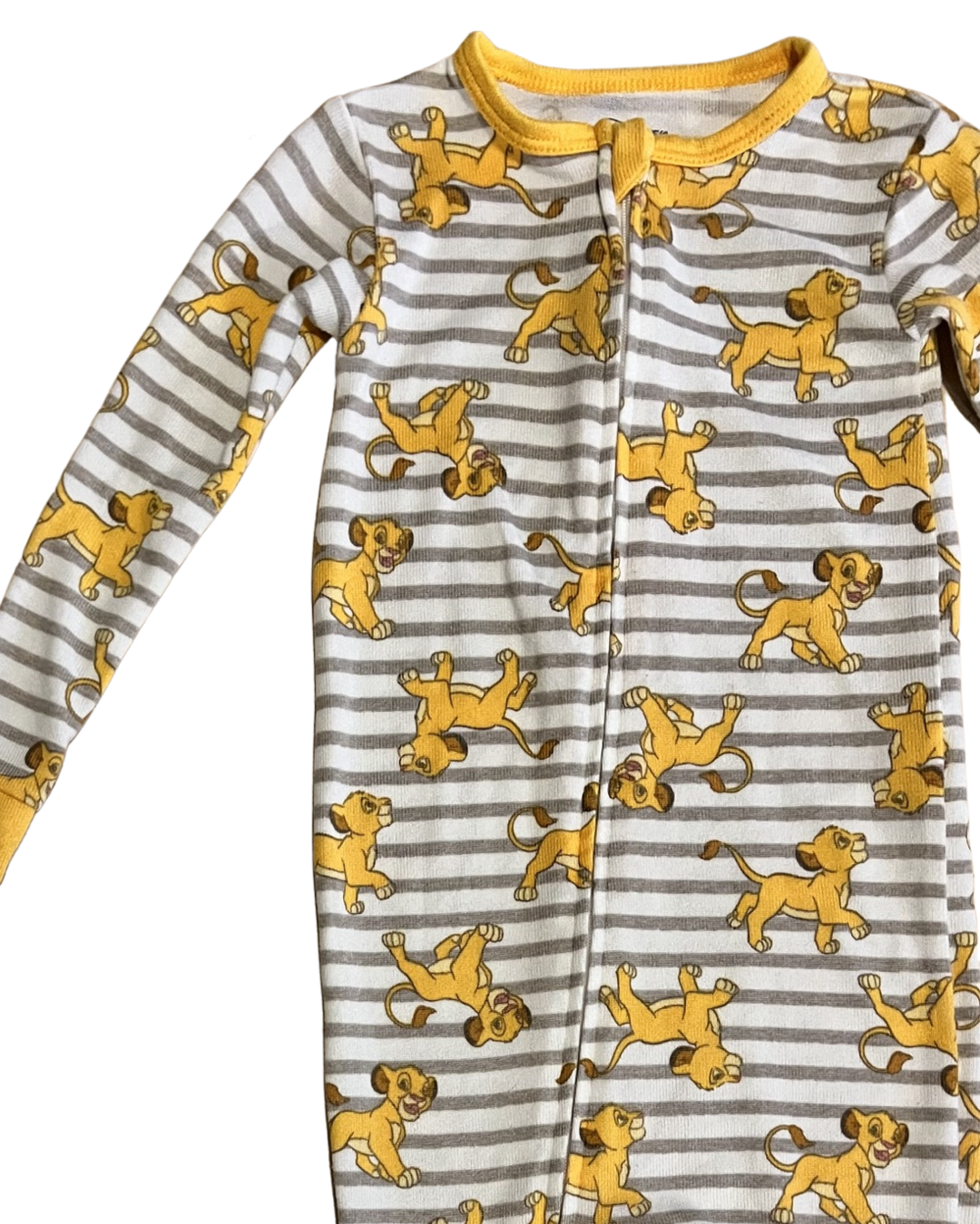 24M Baby Boy / Girl DISNEY Lion King Simba Zip Up Sleeper PJs