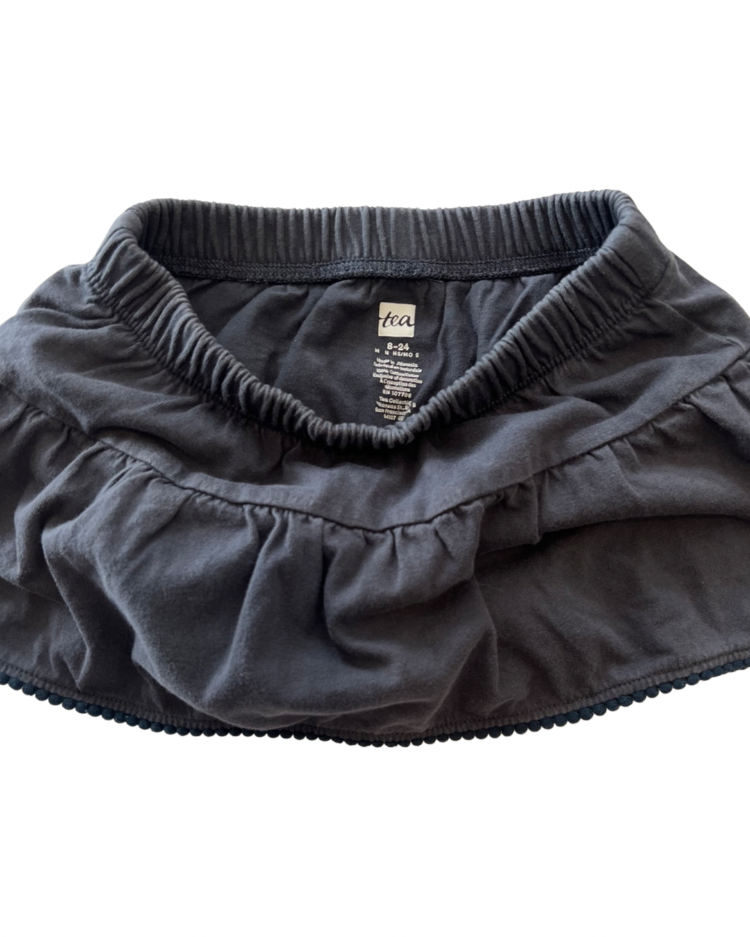 18M-24M Baby Girl Dark Gray Tea Collection Skort