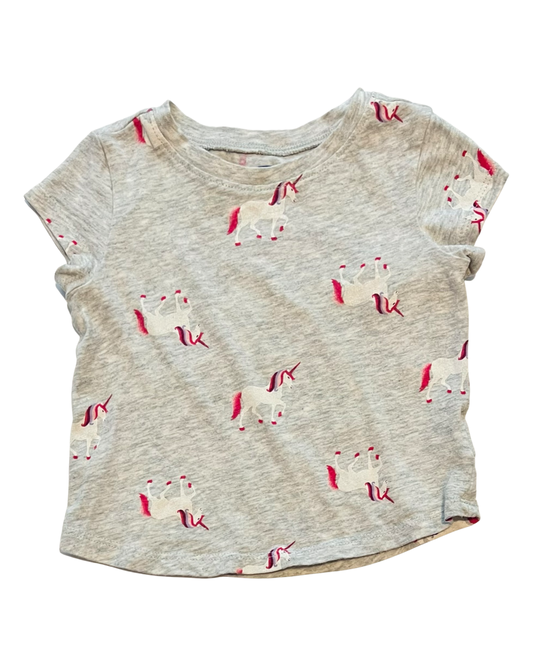 12M-18M Baby Girl Gray Old Navy Unicorn Top