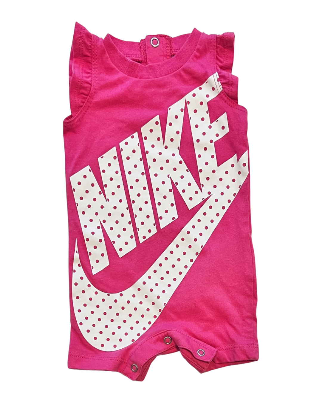 Newborn Baby Girl Pink Nike Romper