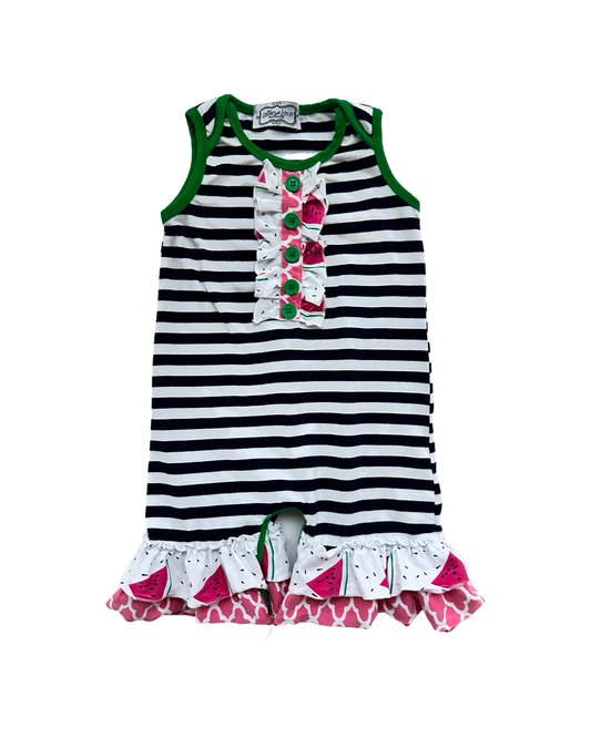 6-9M Baby Girl Lollies & Lace Boutique Watermelon Romper