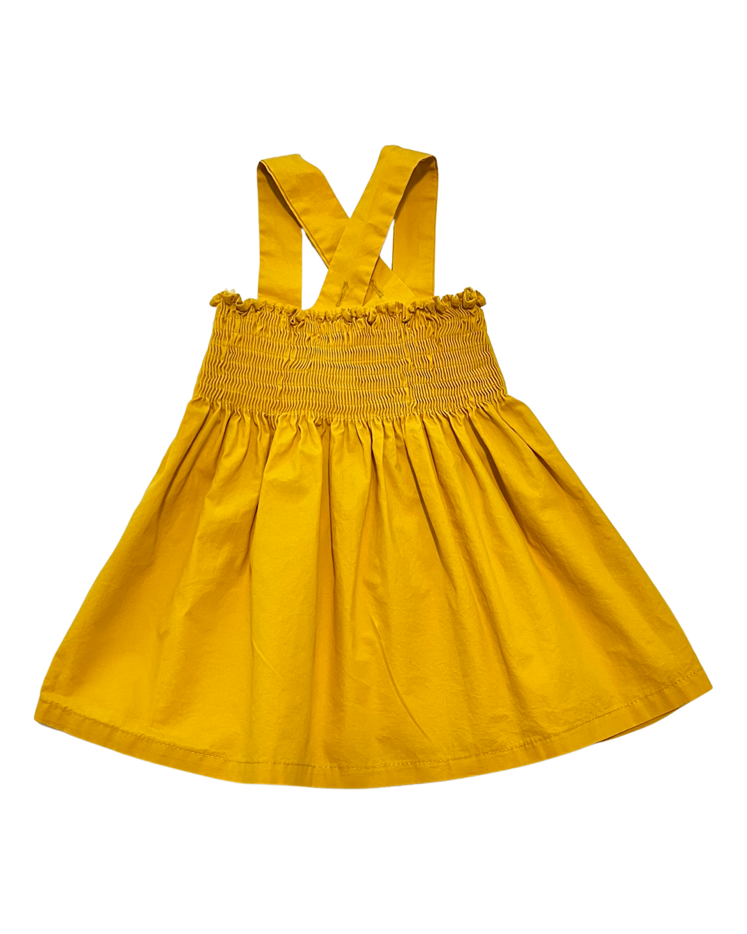 18M-24M Baby Girl Golden Mustard Yellow Boutique Dress