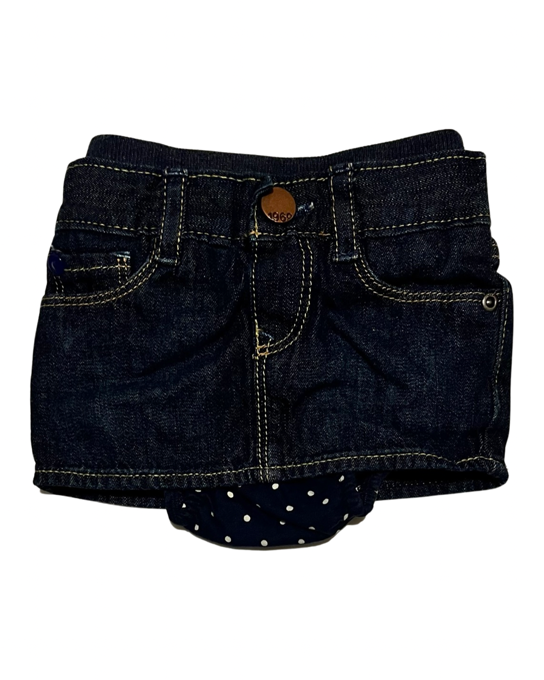 0-3M Baby Girl Baby Gap Denim Skort