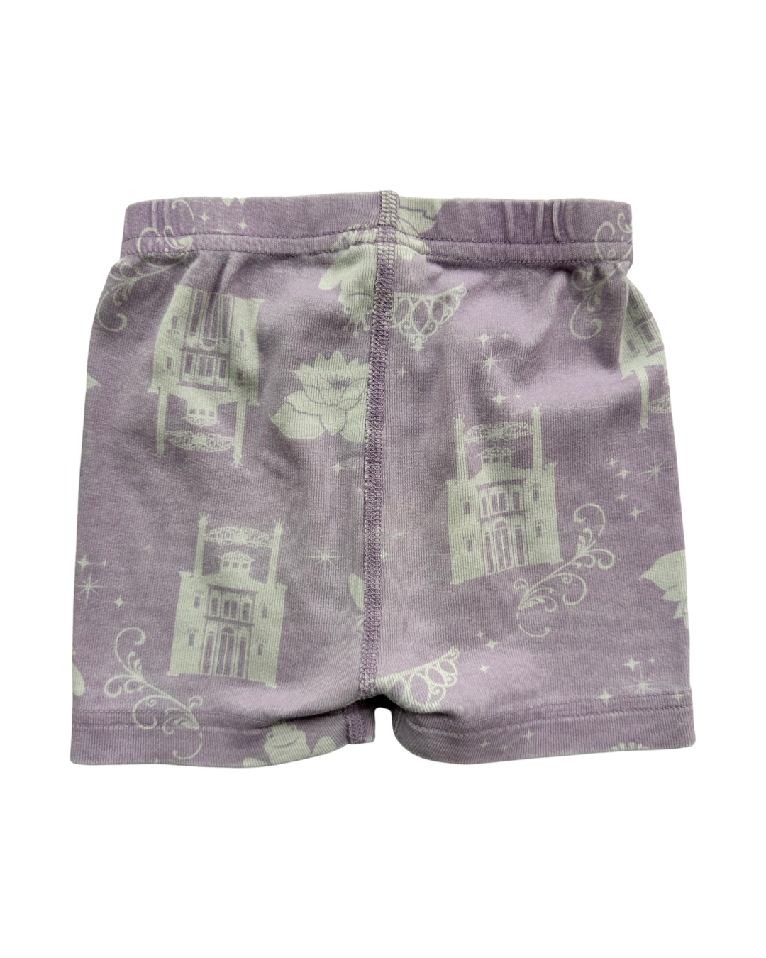 3T Toddler Girl Disney Hanna Andersson Purple Princess Tiana PJs Shorts & Top