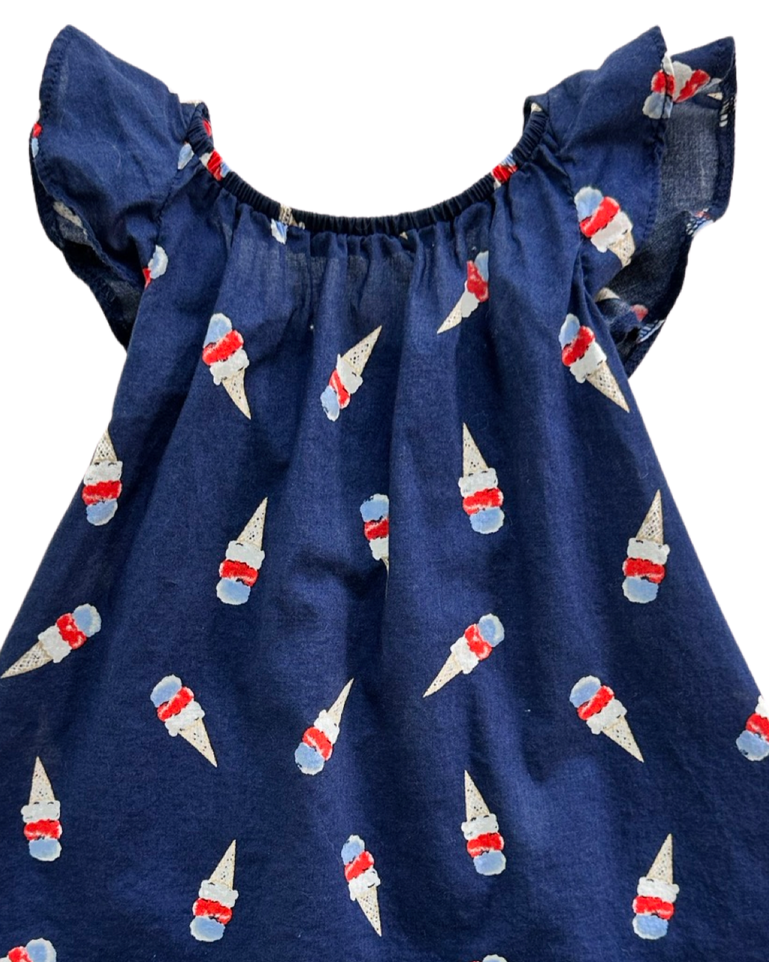 0-3M Baby Girl Old Navy Blue Ice Cream Dress