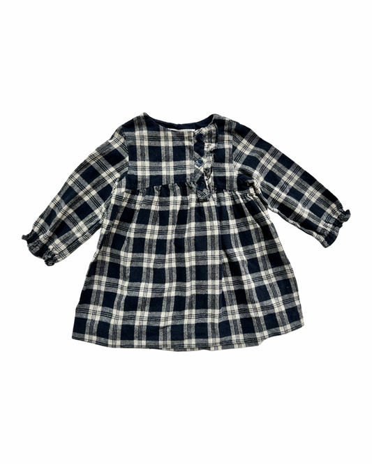 2T Toddler / 3T Toddler Girl Zara Plaid Long Sleeve Dress