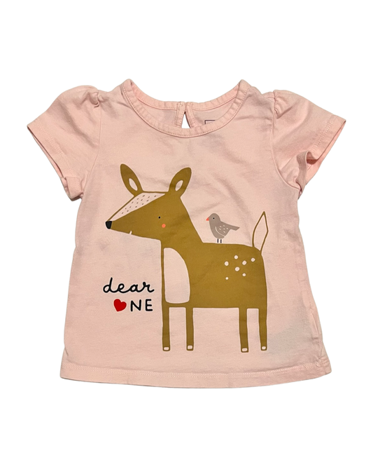 12M-18M Baby Girl Pink Baby Gap Dear One Top