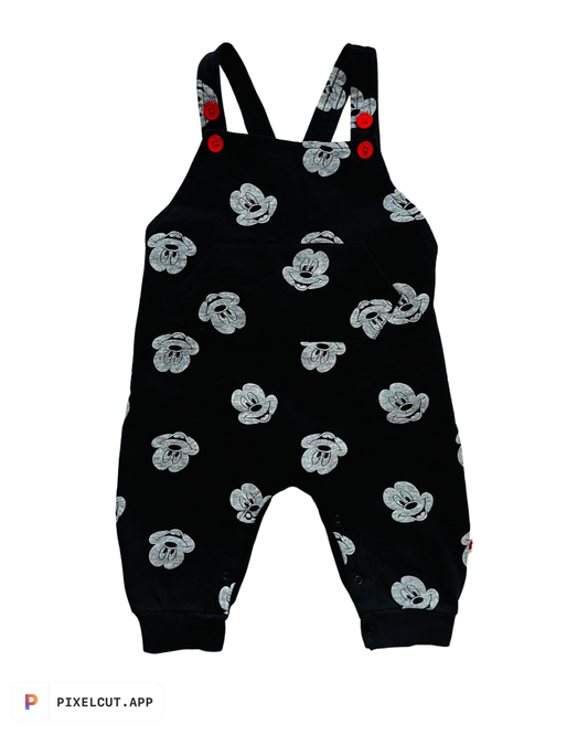 24M Baby Boy Disney Mickey Mouse Black Romper Jumper Outfit