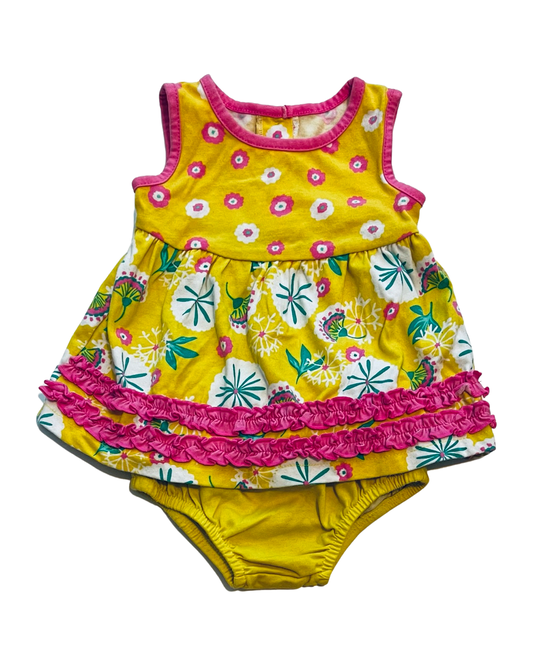 0-3M Baby girl Kidgets Yellow Dress