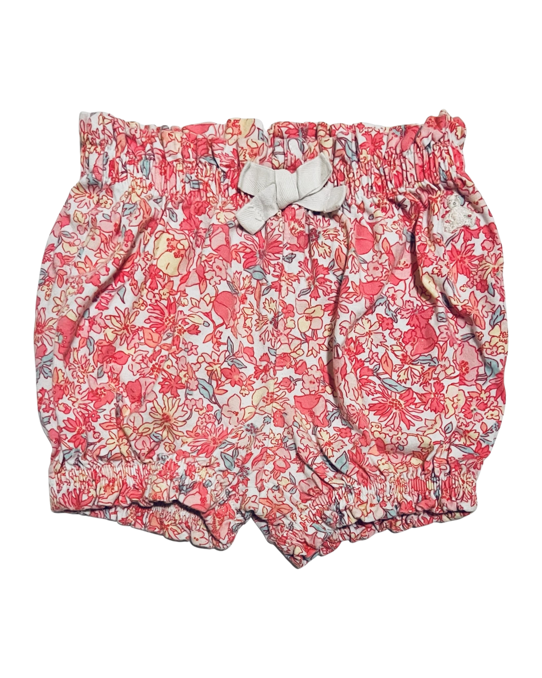 6-12M Baby Girl Pink Baby Gap Floral Bubble Shorts