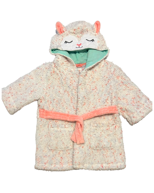 24M / 2T Toddler / 3T Toddler Girl Cat & Jack Llama Bathrobe