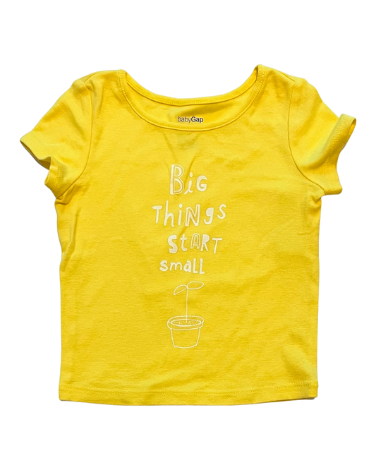 12M-18M Baby Girl Baby Boy Yellow Baby Gap Top