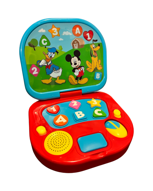 Vintage Disney Mickey Mouse ABC 123 Color Shapes Laptop