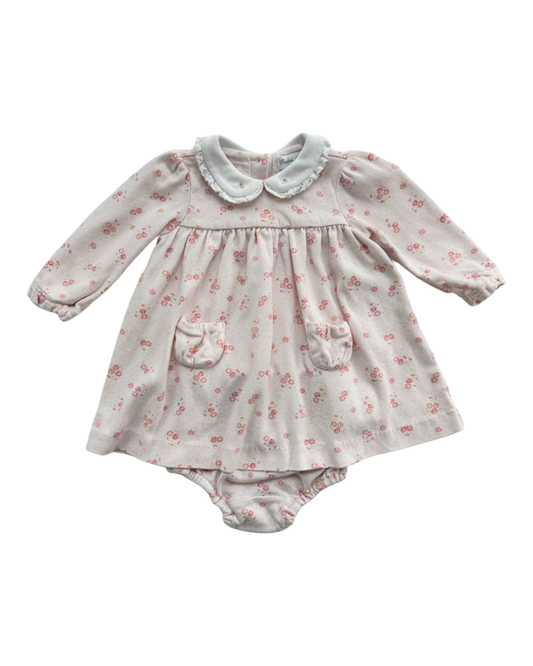 6M Baby Girl Ralph Lauren Pink Floral Dress w/ Bloomers