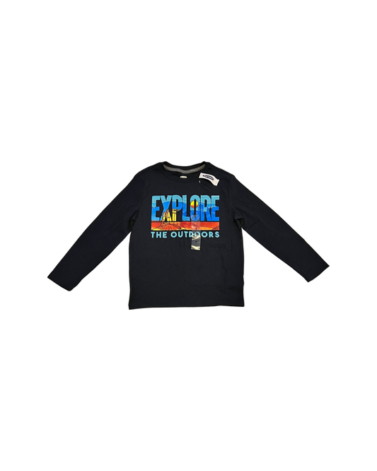 Boys Size 8 Old Navy Explore the Outdoors Long Sleeve Top