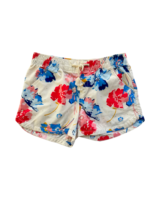 Girls L Size 10/12 Old Navy Pink / Blue Floral Shorts