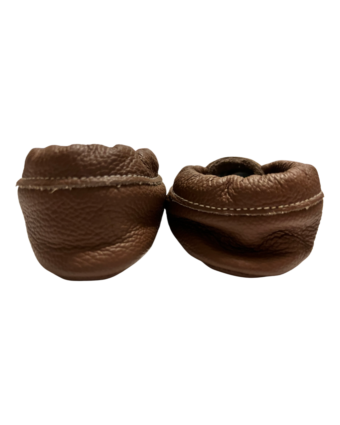 8C Toddler Boy Brown Leather Football Moccasins BirdRock Baby