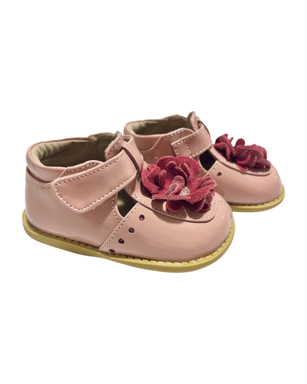 5C Toddler Girl Livie & Luca Pink Bloom T-Strap Shoes