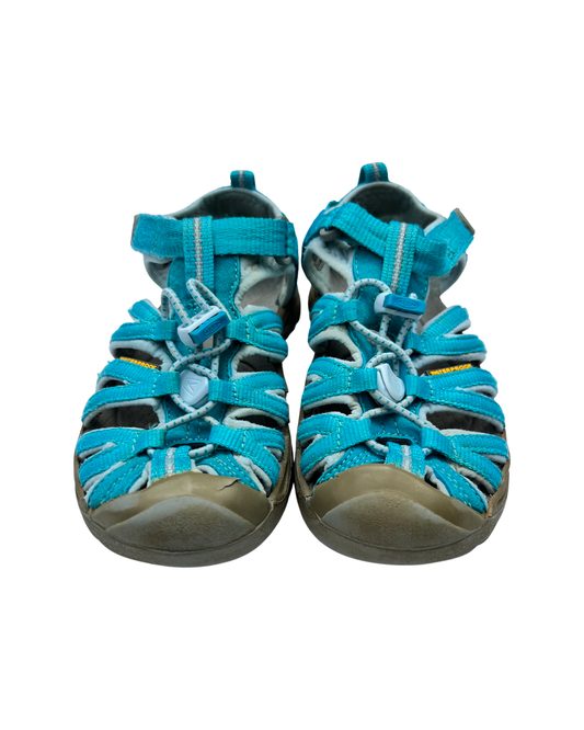 13C Toddler Girl Aqua / Teal Keens WaterProof Shoes Sandals